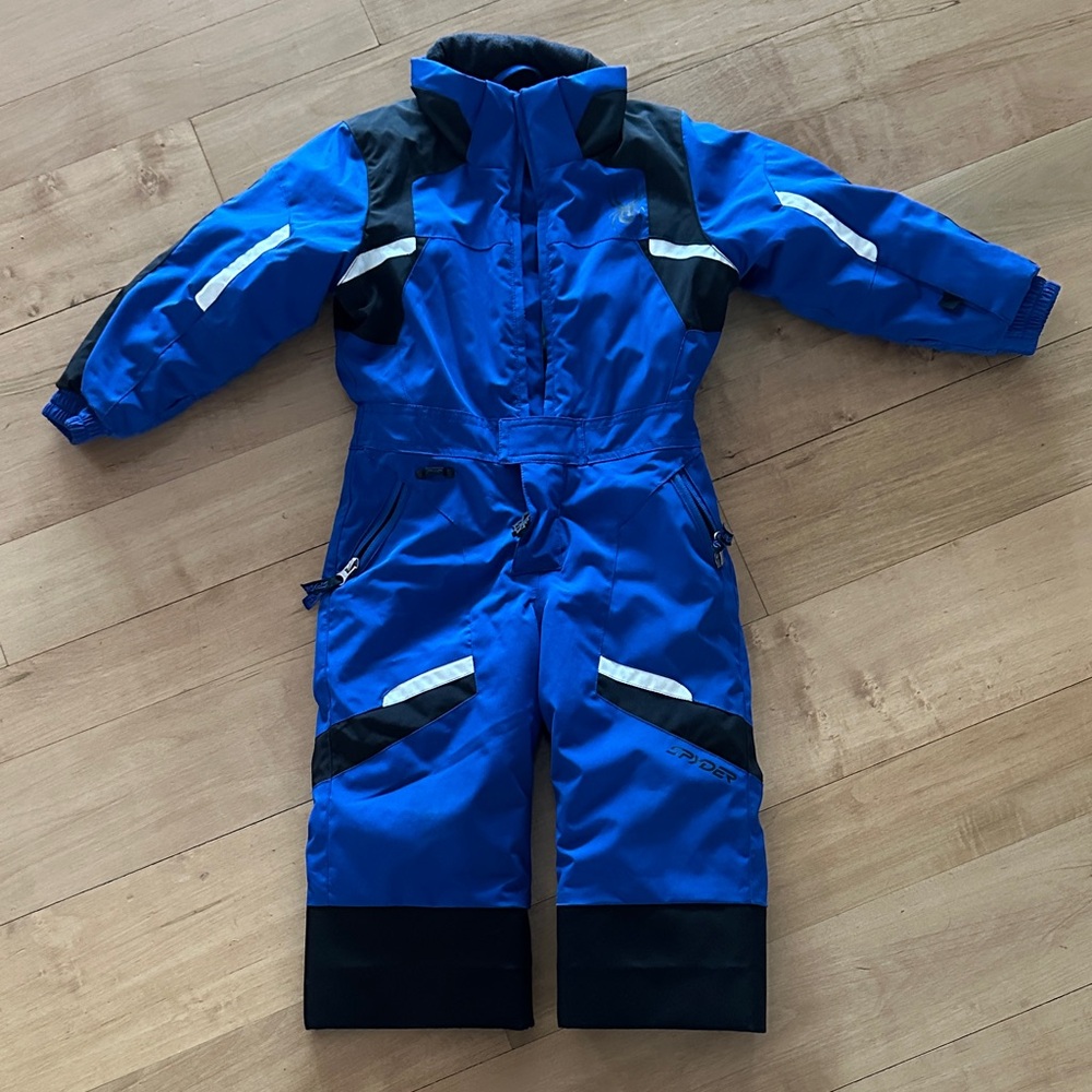 Blue and Black Snowsuit
